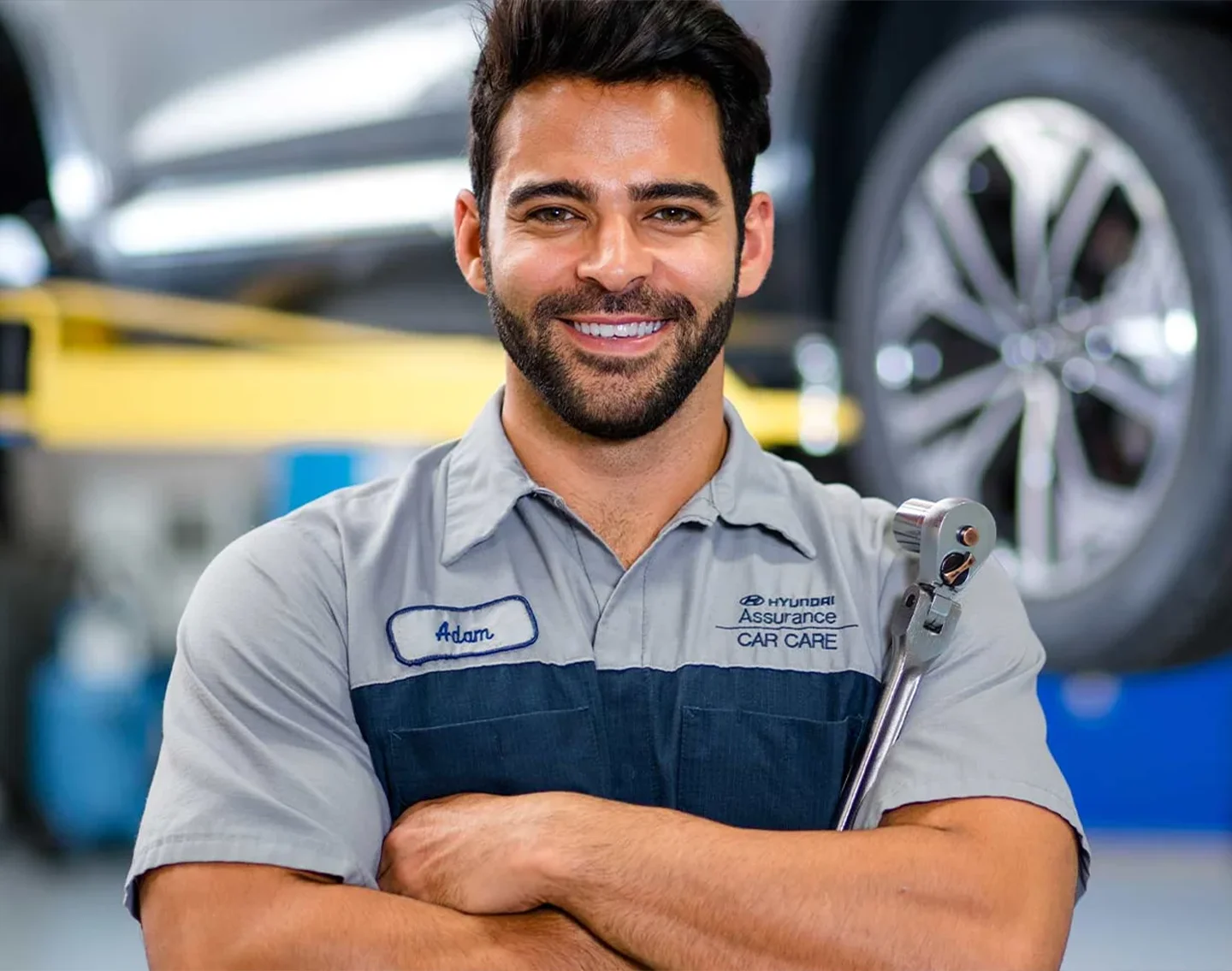 Hyundai Technician at work