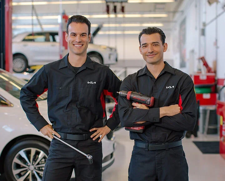 Kia Technicians with tools