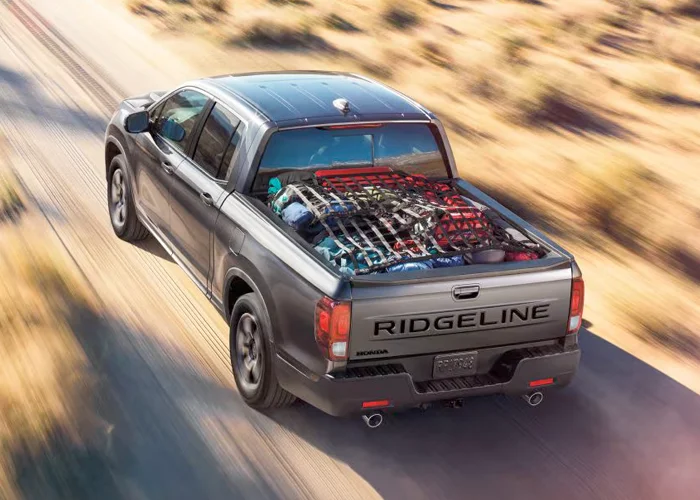 Honda CR-V parked by a lake