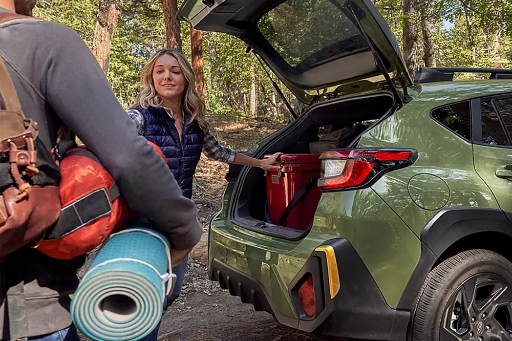 Subaru Crosstrek with liftgate open