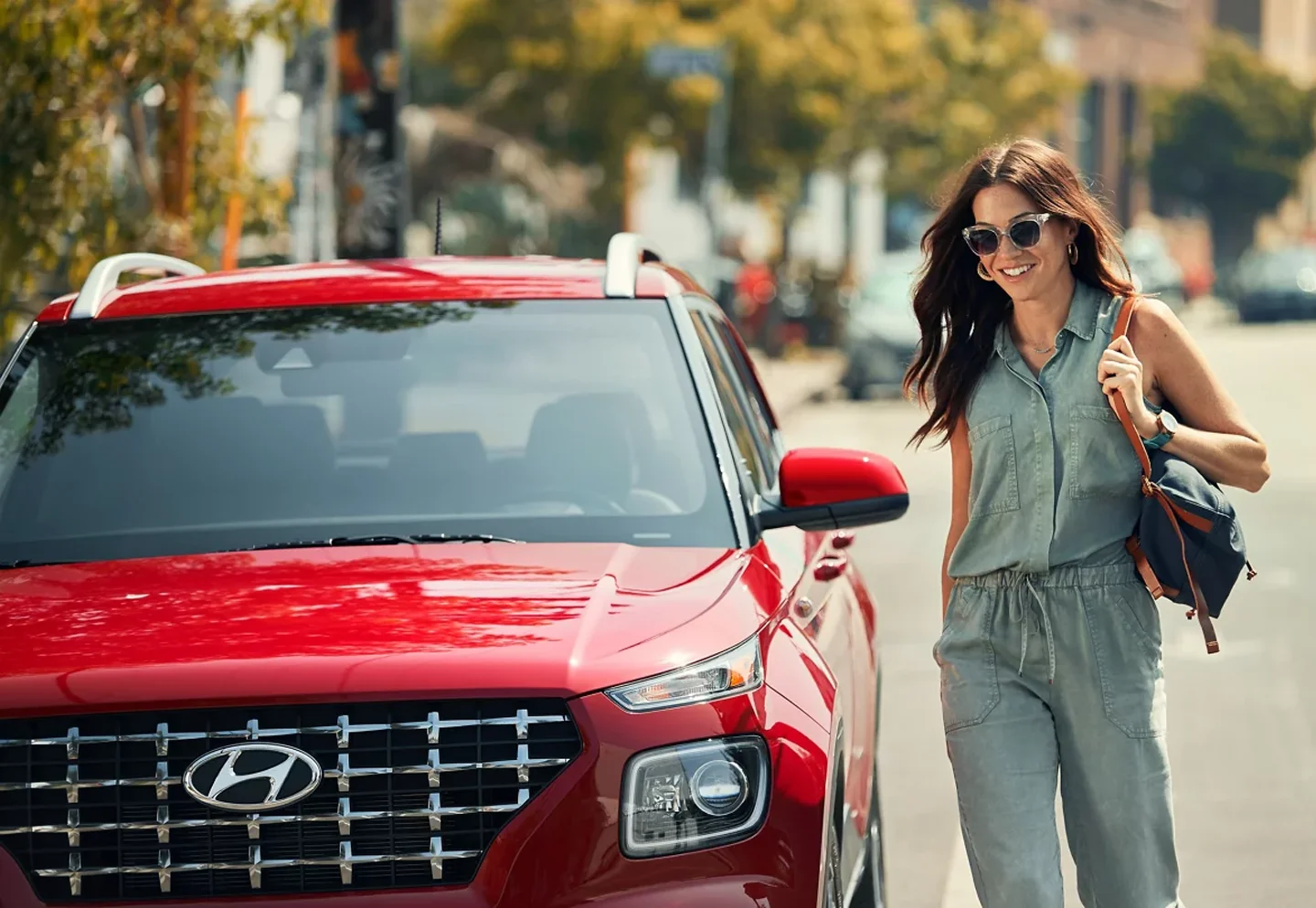 Woman Walking up to 2024 Hyundai