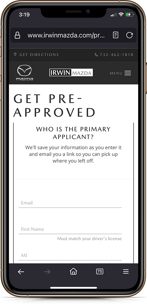 How To Lease/Finance A Mazda Online n Freehold Township, NJ