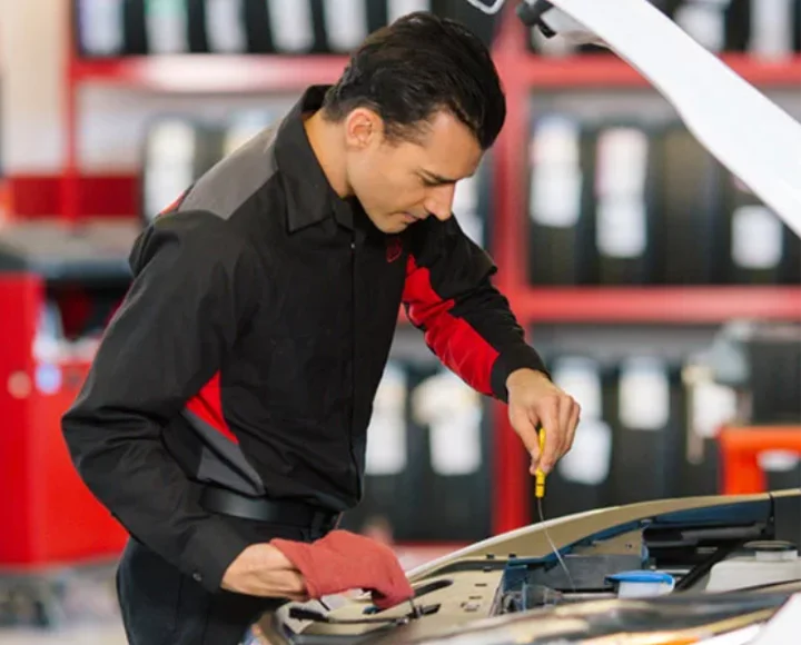 Kia Technician with tools