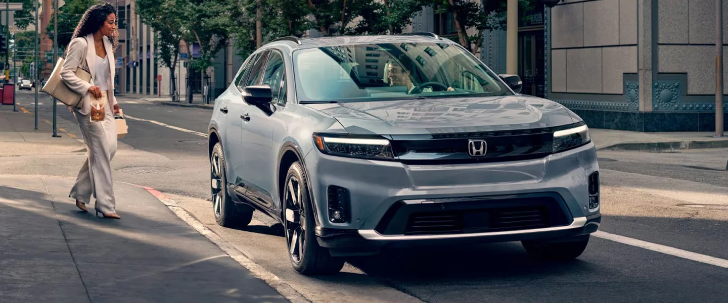 Honda Prologue parked on road side