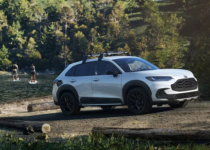 Honda HR-V parked by a lake